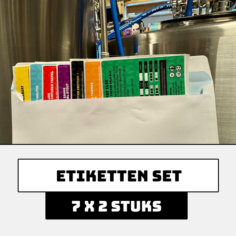 Set etiketten - 7 x 2 stuks